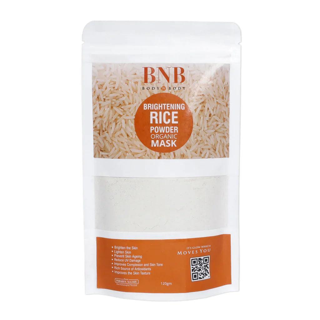 BNB Rice Glow Kit Brightening Face Wash Scrub Mask Set