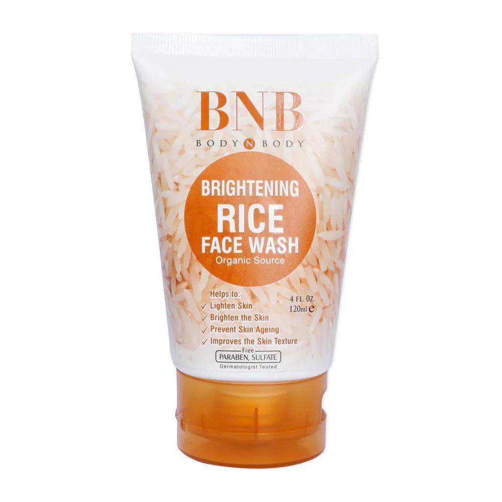 BNB Rice Glow Kit Brightening Face Wash Scrub Mask Set