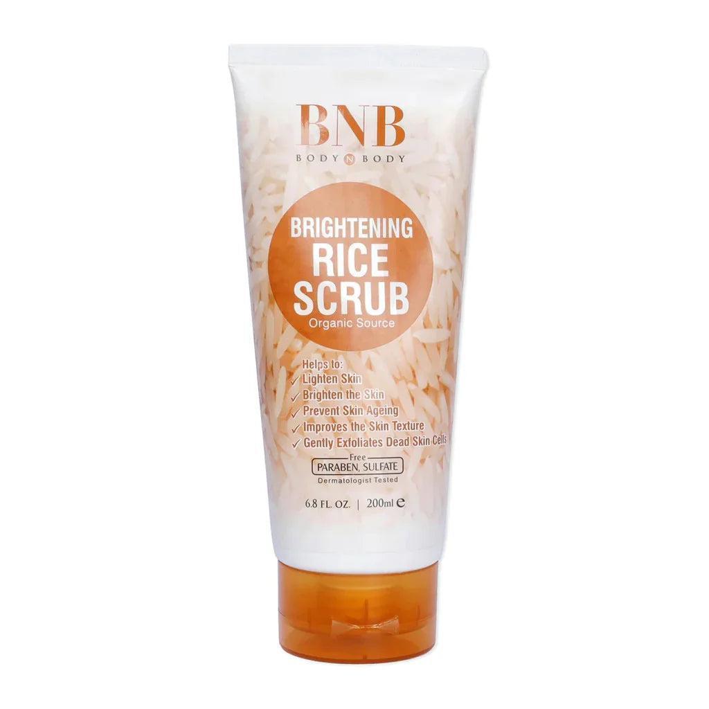 BNB Rice Glow Kit Brightening Face Wash Scrub Mask Set