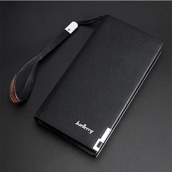 Balenberry Premium Long Wallet 12 Card Slot Daul Cash Pocket Black And Brown